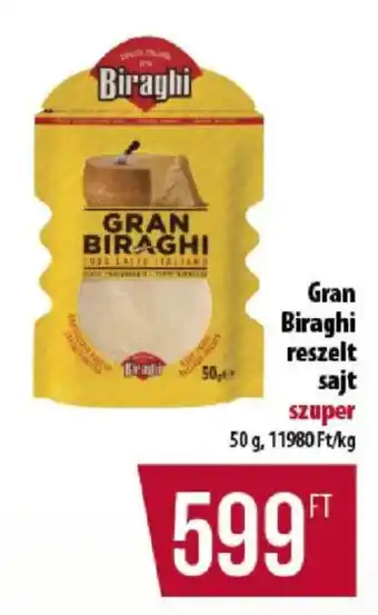 Gran Biraghi reszelt sajt