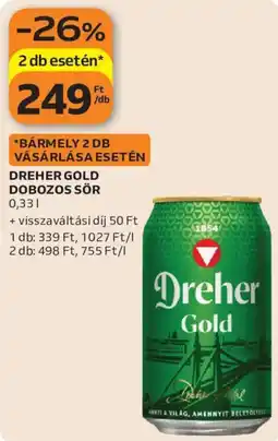 Auchan Dreher gold ajánlat