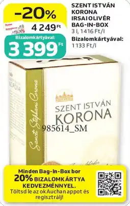 Auchan Szent István Korona ajánlat
