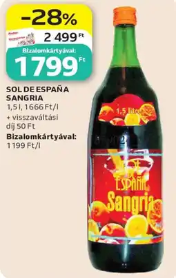 Auchan Sol de españa sangria ajánlat