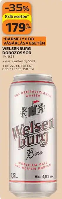 Welsenburg dobozos sör