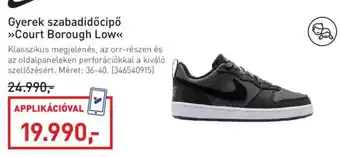 Nike gyerek szabadidőcipő court borough low