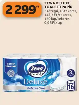Auchan Zewa deluxe toalettpapír ajánlat