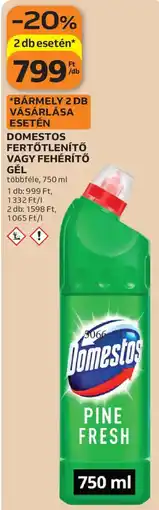 Auchan Domestos fertőtlenítő vagy fehérítő gél ajánlat
