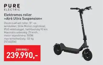 Intersport Pure electric elektromos roller air6 ultra suspension ajánlat