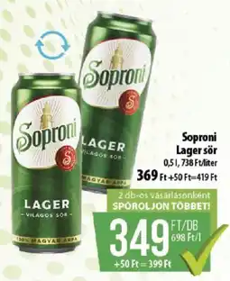 Coop Soproni lager sör ajánlat