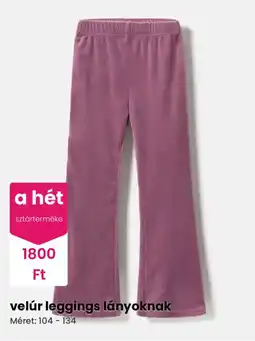 Pepco a het velur leggings lanynak ajánlat