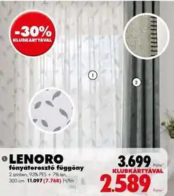 Diego Lenoro fényáteresztő függöny ajánlat