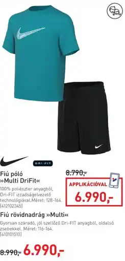 Intersport Nike fiú póló multi drifit ajánlat
