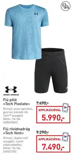 Intersport Under Armour fiú póló Tech Pixelate ajánlat