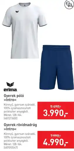 Intersport erima gyerek póló intro ajánlat