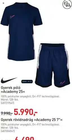 Intersport Nike gyerek póló academy 25 ajánlat