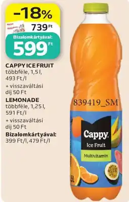 Auchan Cappy ice fruit ajánlat