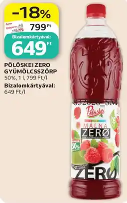 Auchan Pölöskei gyümölcsszörp ajánlat