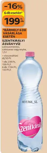 Auchan Szentkirályi ásványvíz ajánlat