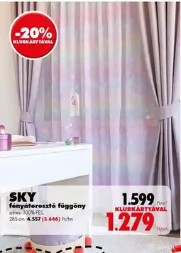 Diego Sky fényáteresztő függöny ajánlat