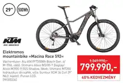Intersport Ktm elektromos mountainbike macina race 592 ajánlat
