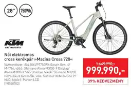Intersport Ktm női elektromos cross kerékpár macina cross 720 ajánlat