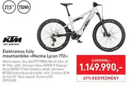 Intersport Ktm elektromos fully mountainbike macina lycan 772 ajánlat