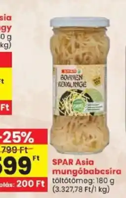 Spar spar asia mungóbabcsíra ajánlat