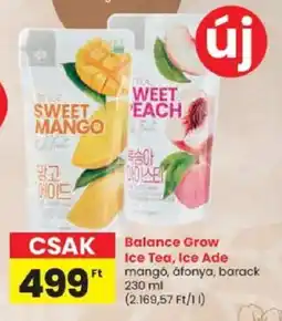 Spar Balance Grow Ice Tea, Ice Ade ajánlat