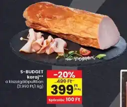 Spar S-Budget karaj ajánlat