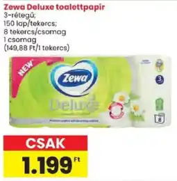 Spar Zewa deluxe toalettpapír ajánlat