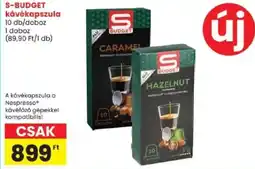Spar S budget kávékapszula ajánlat