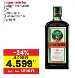 Spar Jägermeister gyógynövénylikőr ajánlat