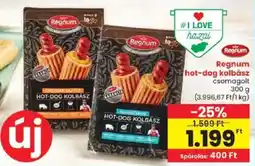 Spar Regnum hot-dog kolbász ajánlat