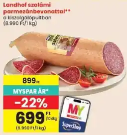 Spar Landhof szalámi ajánlat