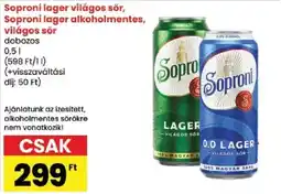 Spar Soproni lager ajánlat