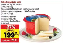 Spar Tolle trappista sajt ajánlat