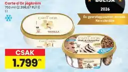 Spar Carte d'Or jégkrém ajánlat