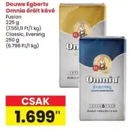 Spar Douwe Egberts Omnia örölt kávé ajánlat