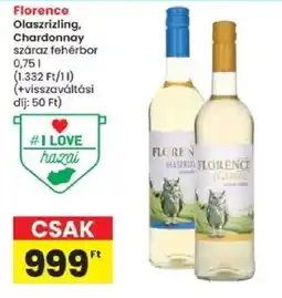 Spar Florence olaszrizling chardonnay ajánlat