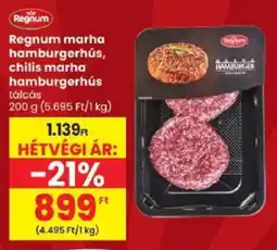 Spar Regnum hamburgerhús ajánlat