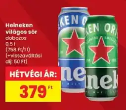Spar Heineken világos sör ajánlat
