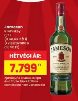Spar Jameson ír whiskey ajánlat