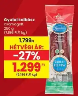 Spar Gyulai kolbász ajánlat