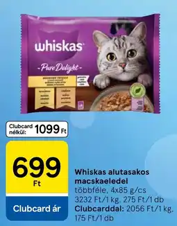 Tesco Whiskas alutasakos macskaeledel ajánlat
