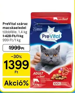 Tesco PreVital száraz macskaeledel ajánlat