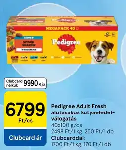 Tesco Pedigree adult fresh kutyaeledel ajánlat
