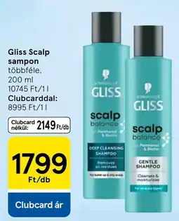 Tesco Gliss scalp sampon ajánlat