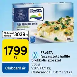 Tesco Frosta fagyasztott halfilé ajánlat