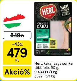 Tesco Herz karaj vagy sonka ajánlat