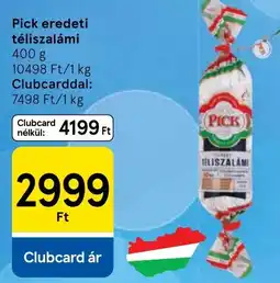 Tesco Pick teliszalami ajánlat