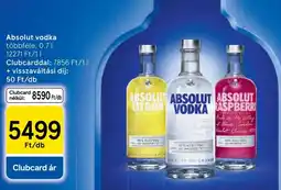 Tesco Absolut vodka ajánlat