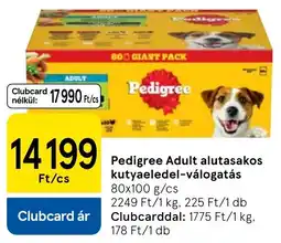 Tesco Pedigree adult alutasakos kutyaeledel ajánlat