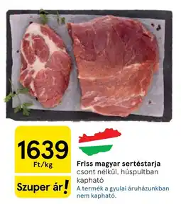 Tesco Magyar sertéstarja ajánlat